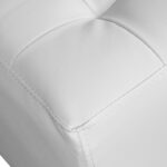 ΣΚΑΜΠΩ 37Χ37Χ35εκ ΜΕ PU ΛΕΥΚΟ PUNK HM264.02