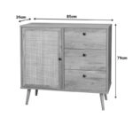 Μπουφές Oslo σε sonoma απόχρωση 85x39x79εκ