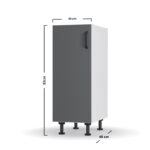 Modest Κάτω Ντουλάπι Ανθρακί 30x48x82cm