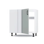 Modest Κάτω Γωνιακό Ντουλάπι Γκρι 100x48x82εκ