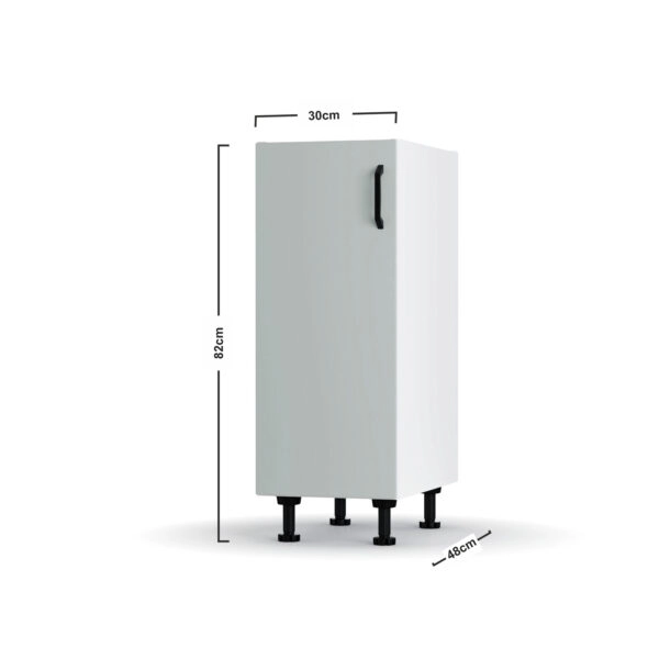 Modest Κάτω Ντουλάπι Γκρι 30x48x82cm