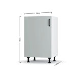 Modest Κάτω Ντουλάπι Γκρι 50x48x82cm