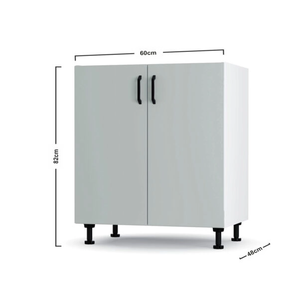 Modest Κάτω Ντουλάπι Γκρι 60x48x82 εκ