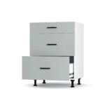 Modest Κάτω Ντουλάπι Συρταριέρα Γκρι  60x48x82εκ