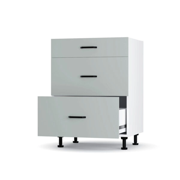 Modest Κάτω Ντουλάπι Συρταριέρα Γκρι  60x48x82εκ