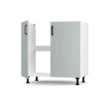 Modest Κάτω Ντουλάπι Νεροχύτη Γκρι 80x48x82cm