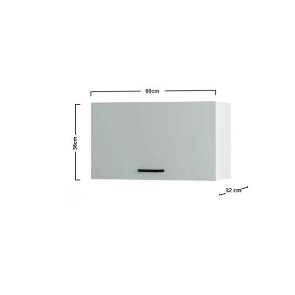 Modest Πάνω Ντουλάπι Απορροφητήρα Γκρι 60x32x36εκ