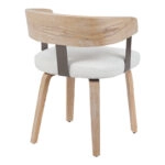 Πολυθρόνα Anesy  μέταλλο-ξύλο με ύφασμα σε μπεζ απόχρωση 53.5x51x72εκ