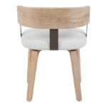 Πολυθρόνα Anesy  μέταλλο-ξύλο με ύφασμα σε μπεζ απόχρωση 53.5x51x72εκ