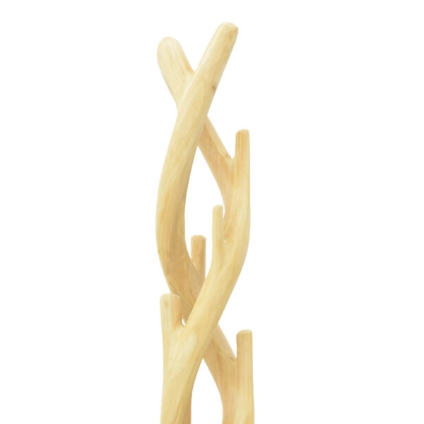 Κρεμάστρα επιδαπέδια Gantou suar ξύλο σε φυσική απόχρωση 40x40x200εκ