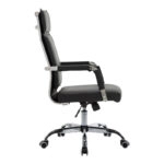 Καρέκλα γραφείου διευθυντη Mavel  PU μαύρo 55x62x100-110εκ