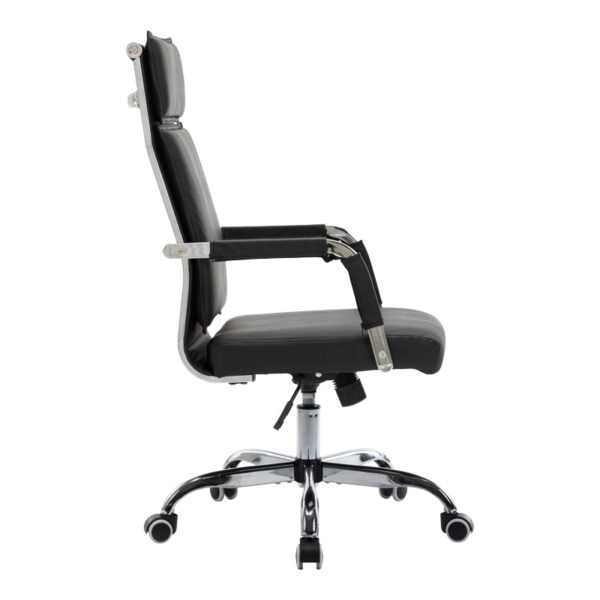 Καρέκλα γραφείου διευθυντη Mavel  PU μαύρo 55x62x100-110εκ