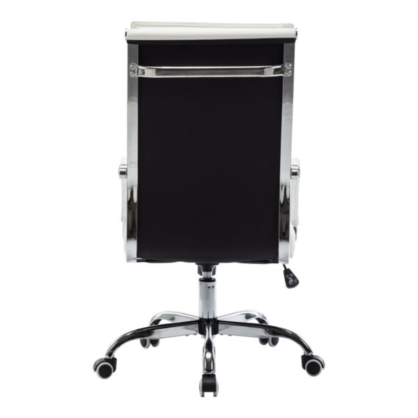 Καρέκλα γραφείου διευθυντη Mavel PU λευκό 55x62x100-110εκ