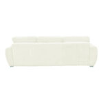 Γωνιακός αναστρέψιμος καναπές-κρεβάτι Vivad  ύφασμα σε μπεζ απόχρωση 275x164x91εκ