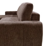 Γωνιακός αναστρέψιμος καναπές-κρεβάτι Vivad  ύφασμα σε απόχρωση σκούρο καφέ 275x164x91εκ