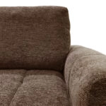 Γωνιακός αναστρέψιμος καναπές-κρεβάτι Vivad  ύφασμα σε απόχρωση σκούρο καφέ 275x164x91εκ