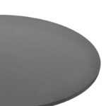 Τραπέζι σαλονιού Radiane μασίφ ξύλο ακακίας σε μαύρη απόχρωση Φ80x40εκ