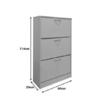 Παπουτσοθήκη Savaz σε oak-ανθρακί απόχρωση 60x24x114εκ