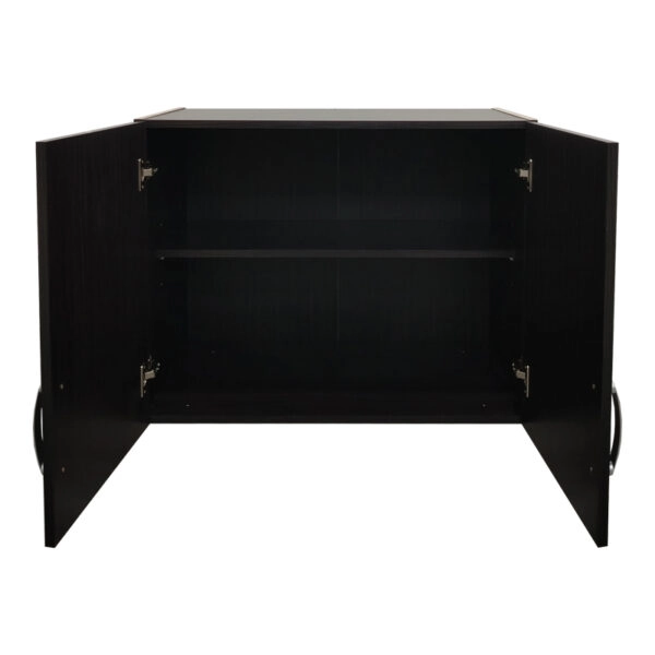 Ντουλάπα δίφυλλη με 2 συρτάρια και πατάρι Lego  σε wenge απόχρωση 80x42x240εκ