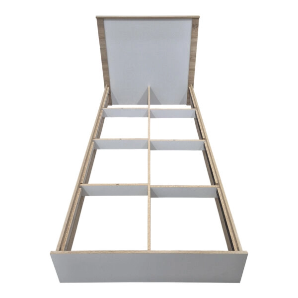 Κρεβάτι Athos  σε sonoma-λευκό απόχρωση 90x190εκ