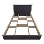 Κρεβάτι Athos  σε sonoma-ανθρακί απόχρωση 140x200εκ