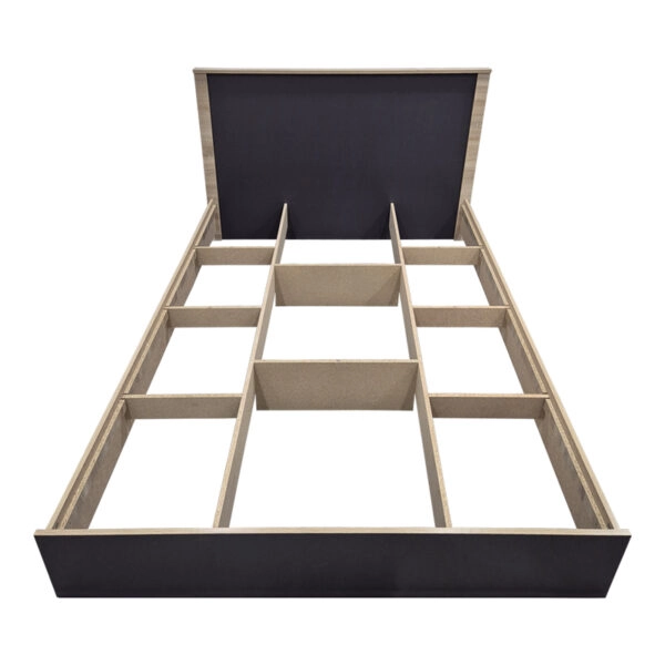 Κρεβάτι Athos  σε sonoma-ανθρακί απόχρωση 140x200εκ