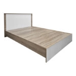 Κρεβάτι Athos  σε sonoma-λευκή απόχρωση 140x200εκ