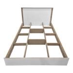 Κρεβάτι Athos  σε sonoma-λευκή απόχρωση 140x200εκ