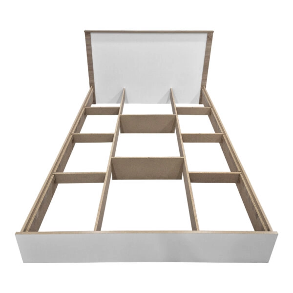 Κρεβάτι Athos  σε sonoma-λευκή απόχρωση 140x200εκ