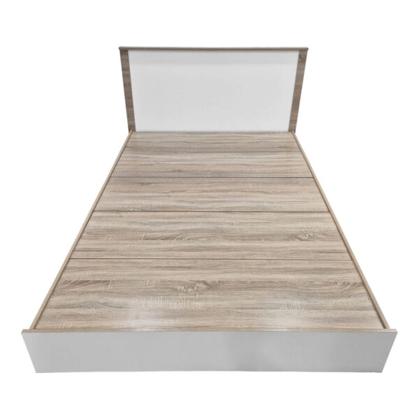 Κρεβάτι Athos  σε sonoma-λευκή απόχρωση 140x200εκ