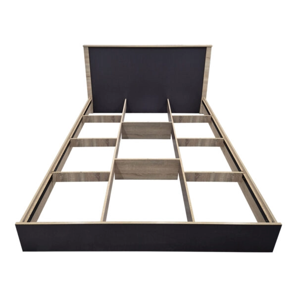 Κρεβάτι Athos  σε sonoma-ανθρακί απόχρωση 160x200εκ