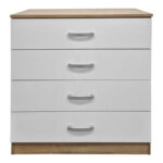 Συρταριέρα Athos  σε sonoma-λευκή απόχρωση 80x40x79εκ