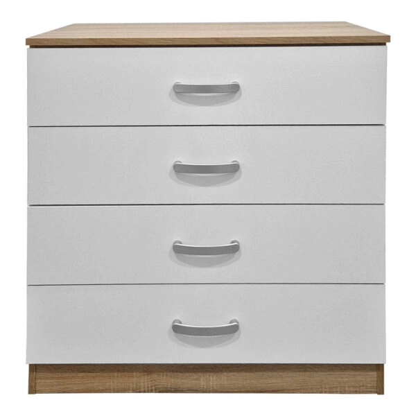 Συρταριέρα Athos  σε sonoma-λευκή απόχρωση 80x40x79εκ