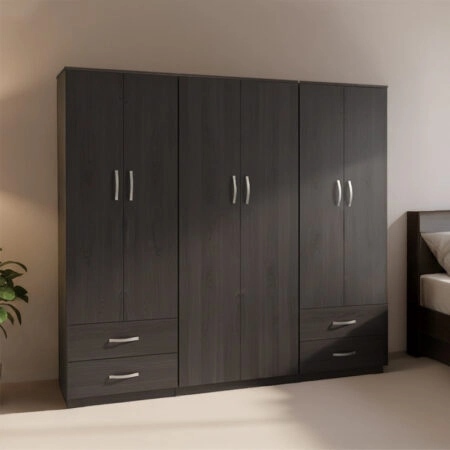 Ντουλάπα εξάφυλλη Lego pakoworld wenge 240x42x180εκ