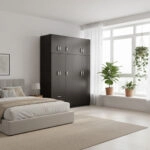 Ντουλάπα πεντάφυλλη με πατάρι Lego I  wenge 170x42x240εκ