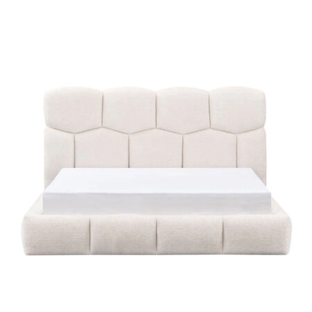 HONEYBEE ΚΡΕΒΑΤΙ (ΓΙΑ ΣΤΡΩΜΑ 160x200cm) CREAM 184x220x102.2cm