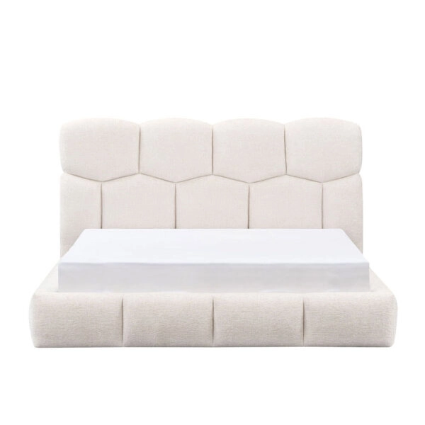 HONEYBEE ΚΡΕΒΑΤΙ (ΓΙΑ ΣΤΡΩΜΑ 160x200cm) CREAM 184x220x102.2cm