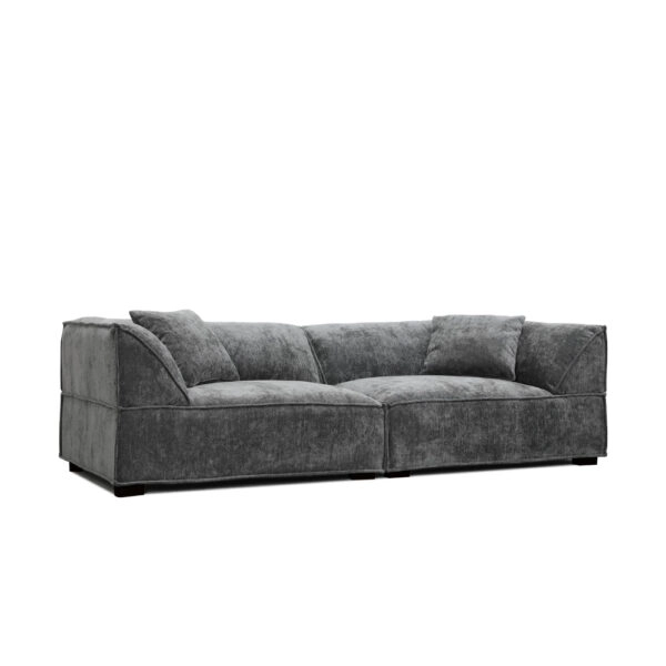 RULER ΚΑΝΑΠΕΣ 3ΘΕΣΙΟΣ ΓΚΡΙ 243x102x68cm