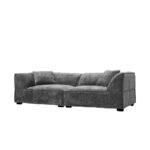 RULER ΚΑΝΑΠΕΣ 3ΘΕΣΙΟΣ ΓΚΡΙ 243x102x68cm