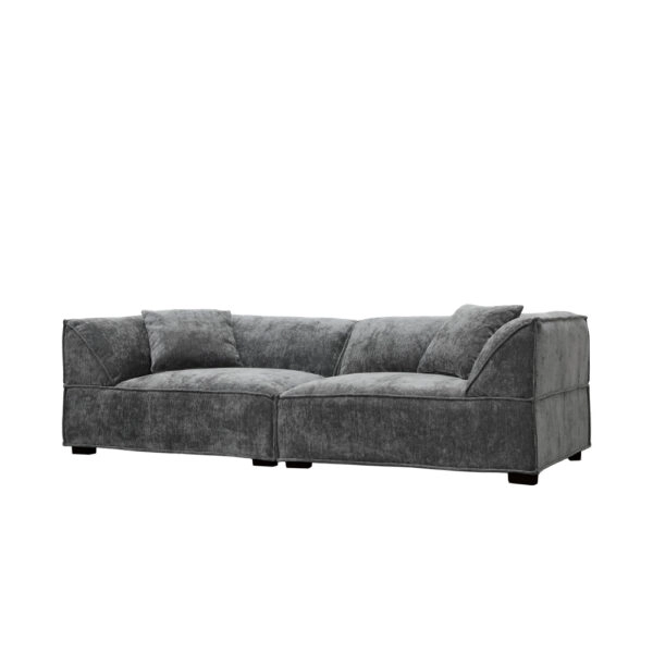 RULER ΚΑΝΑΠΕΣ 3ΘΕΣΙΟΣ ΓΚΡΙ 243x102x68cm