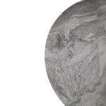 Artekko MUTFAK SET 4 CHAİR BOMONTİ METAL 90 CM OVAL TABLE GRİ MERMER