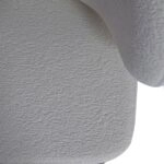 Artekko Moses Εκρού Καρέκλα με Μπουκλέ Ύφασμα (60x60x90)cm