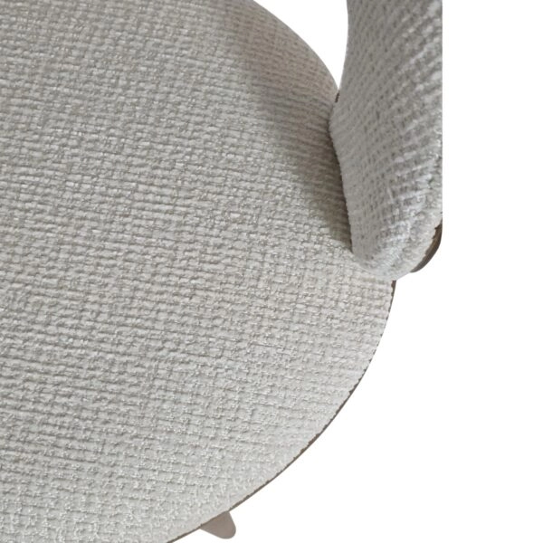 Artekko Toni Lux Εκρού Καρέκλα με Μπουκλέ Ύφασμα (51x60x83)cm