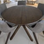 Artekko Mutfak Καφέ MDF Επεκτεινόμενη Τραπεζαρία (110+40x110x78)cm