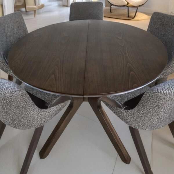 Artekko Mutfak Καφέ MDF Επεκτεινόμενη Τραπεζαρία (110+40x110x78)cm