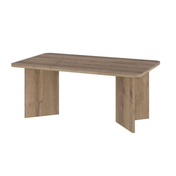 Τραπεζάκι σαλονιού Sam Megapap χρώμα ανοιχτό καρυδί 100x60x41,8εκ.