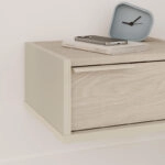 Κομοδίνο επιτοίχιο Eco Megapap χρώμα sandstone - light oak 40x33x18,5εκ.