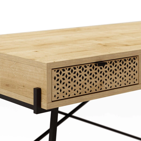 Γραφείο εργασίας Naive Megapap χρώμα sapphire oak 113,4x60x77,5εκ.