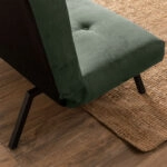 Καναπές - κρεβάτι Zola Megapap τριθέσιος υφασμάτινος χρώμα πράσινο 180x64x78εκ.