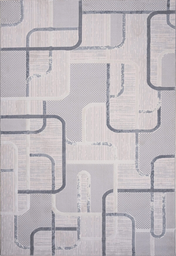 ΧΑΛΙ OSLO 5385/SF 456 IVORY-LIGHT GREY - 160cm x 230cm